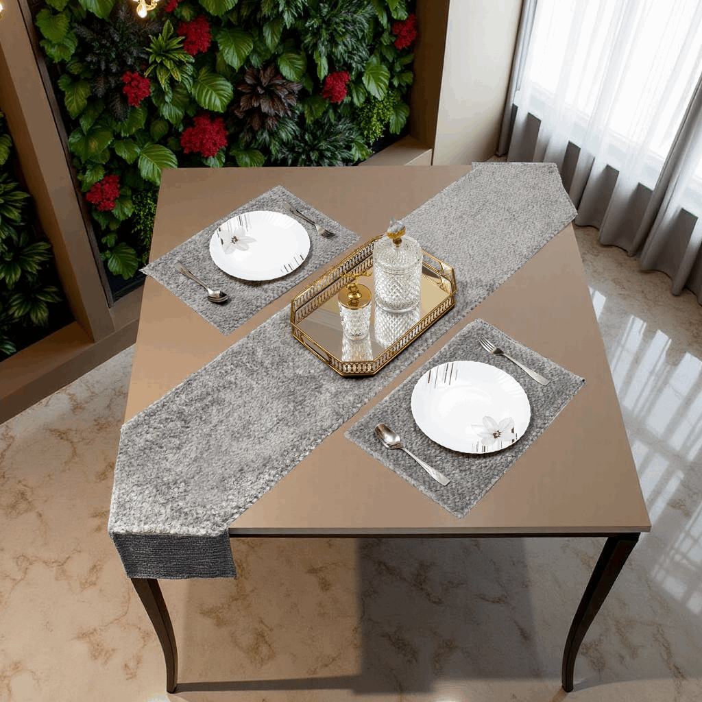 Luxury Table Runner Set 3pcs for Dining and Coffee Table