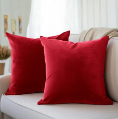 Premium Velvet Cushion Cover Plain Without Filling 16x16 inches