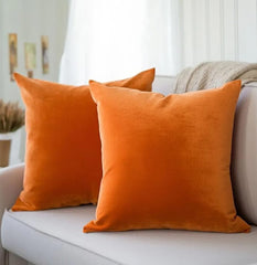 Premium Velvet Cushion Cover Plain Without Filling 16x16 inches