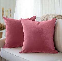 Premium Velvet Cushion Cover Plain Without Filling 16x16 inches