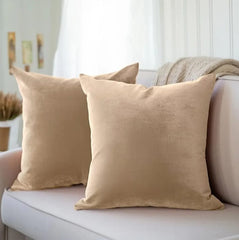 Premium Velvet Cushion Cover Plain Without Filling 16x16 inches