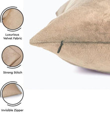 Premium Velvet Cushion Cover Plain Without Filling 16x16 inches