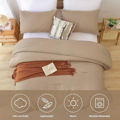 Cozy King Duvet Cover Set with Matching Bedsheet & Pillows