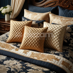 Premium Quilted Velvet Cushion Covers 16x16 inches