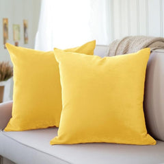 Premium Velvet Cushion Cover Plain Without Filling 16x16 inches