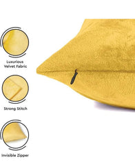 Premium Velvet Cushion Cover Plain Without Filling 16x16 inches