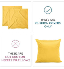 Premium Velvet Cushion Cover Plain Without Filling 16x16 inches