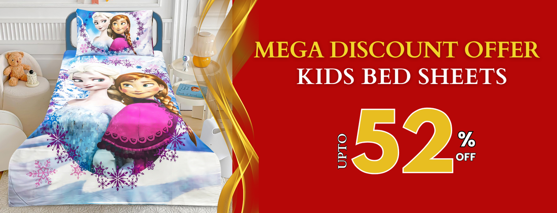 Discover high-quality kids bedsheets in Pakistan at Alezam Bedding Store. Shop colorful cartoon bedsheets, soft cotton prints, and kids bed sets in single and double sizes with fast delivery and affordable prices.