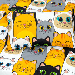 Premium Quality Cute Cat Print Kids Bedsheet Set by Alezam Bedding Store