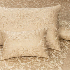 Luxury Satin Silk Jacquard Bed Sheet - 7 Pcs Skin King Size Bridal Set