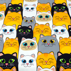 Premium Quality Cute Cat Print Kids Bedsheet Set by Alezam Bedding Store