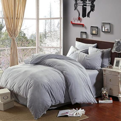 Velvet King Size Bedding Set – Super Soft & Warm 6-Piece Set Silver Gray