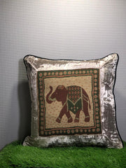 Soft Textured Elephant Print Cushion Covers 20x20 By Alezam