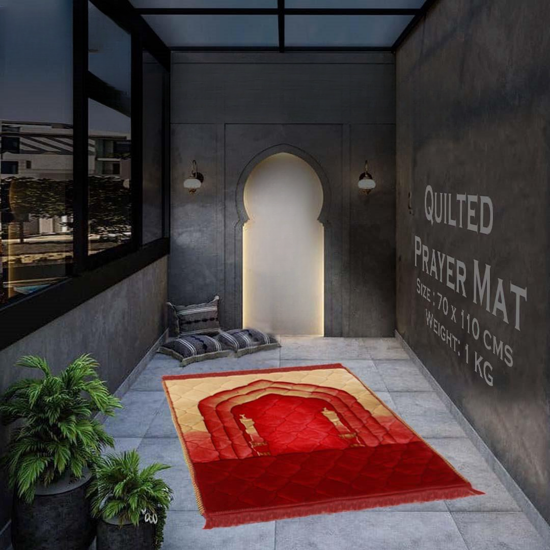 Premium Quilted Prayer Mat with Soft Cushioning