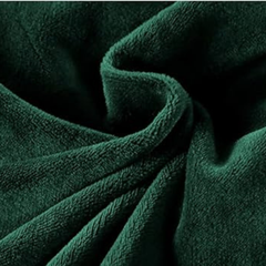 Velvet King Size Bedding Set – Super Soft & Warm 6-Piece Set Dark Green