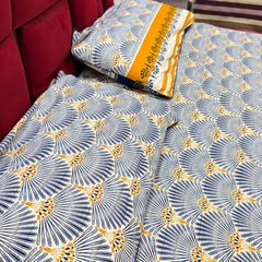 Luxury Cotton Bed Sheet Set King Size – 3 Pcs by Alezam Bedding