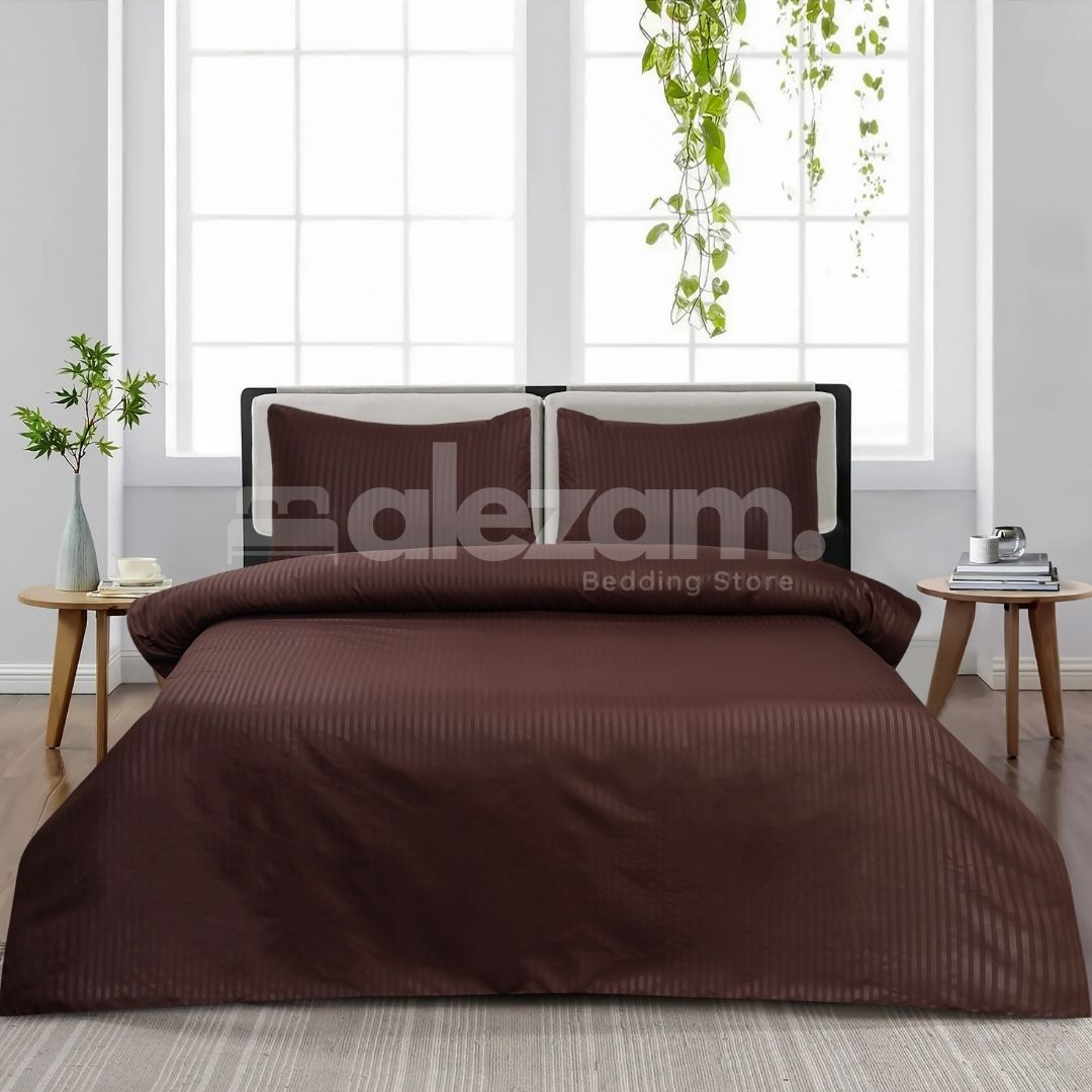 Elegant Micro Satin 06-Piece Comforter Set - Brown