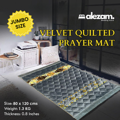 Soft and Cozy Velvet Quilted Prayer Mat Jumbo Size