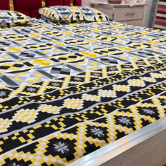 3-Piece King Size Soft Cotton Bed Sheet Set by Alezam