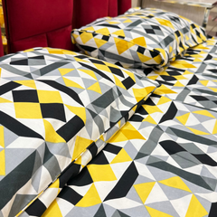 3-Piece King Size Soft Cotton Bed Sheet Set by Alezam