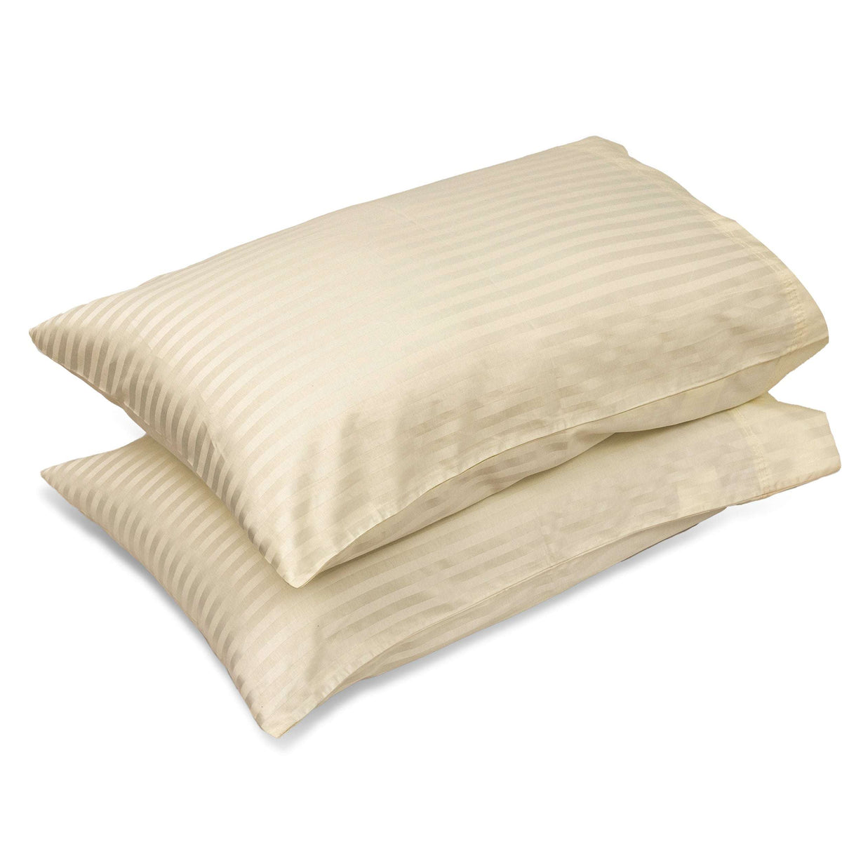 Cotton Satin Pillow Covers 20x30 Inches – Pack of 2 – Alezam Bedding