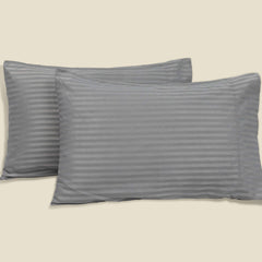 Alezam Cotton Satin Pillow Covers 20x30 Inches – Pack of 2