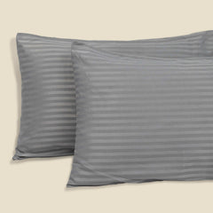Alezam Cotton Satin Pillow Covers 20x30 Inches – Pack of 2