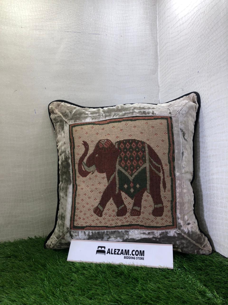 Antique Look Artistic Cushion Cover by Alezam