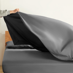 Super Soft King Size Gray Bed Sheet 3 Pieces Set by Alezam