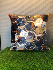 Premium Quality Printed Cushion Cover with Abstract Marble Texture