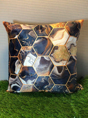 Premium Quality Printed Cushion Cover with Abstract Marble Texture