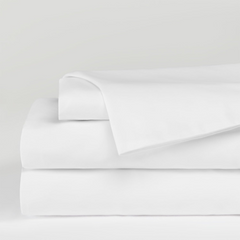 Super Soft King Size White Bed Sheet 3 Pieces Set by Alezam